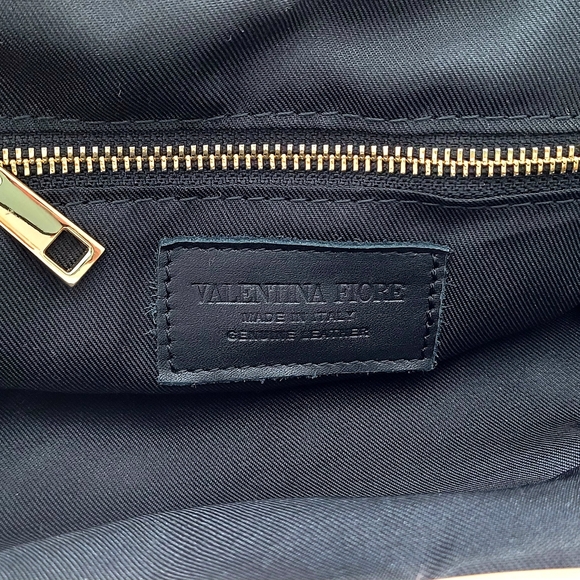 VALENTINA FIORE Black Leather Handbag - Picture 3 of 8